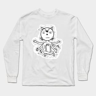 Trunks the Cat Inner Peace Long Sleeve T-Shirt